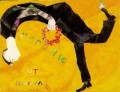 Homenaje a Gogol Diseño para telón para el festival de Gogol contemporáneo Marc Chagall